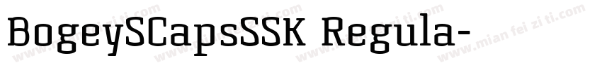 BogeySCapsSSK Regula字体转换